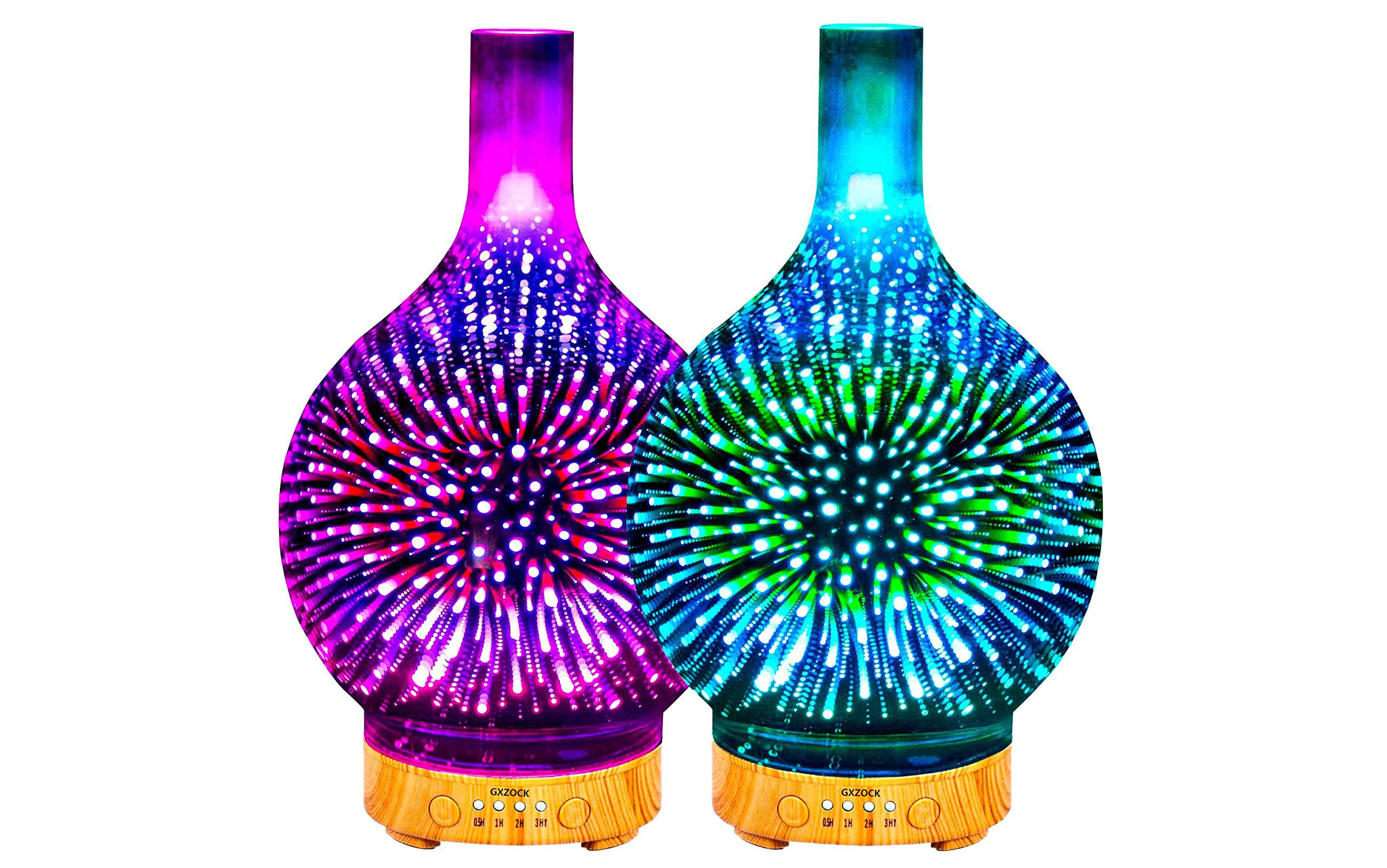 09 The essential oil diffusers with glass sphere with 3D effect
