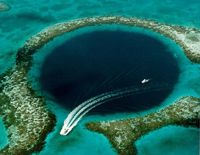 Second place great blue hole caribbean